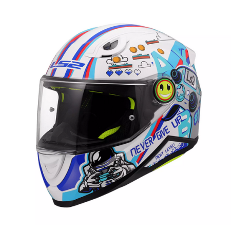 Kask motocyklowy dziecięcy LS2 FF812 Kid Next Level White